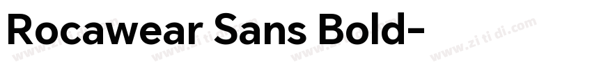 Rocawear Sans Bold字体转换